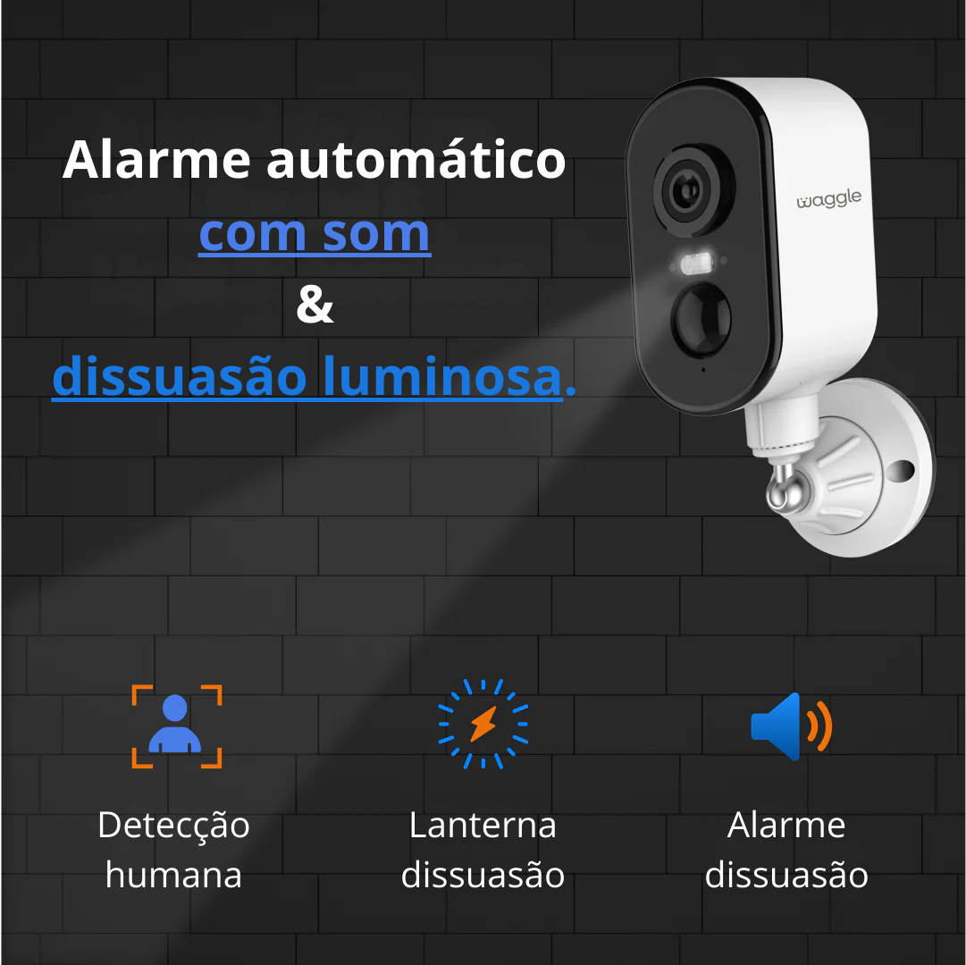 Câmara de vigilância 4G autónoma – sem Wi-Fi, sem cabos, 100% móvel