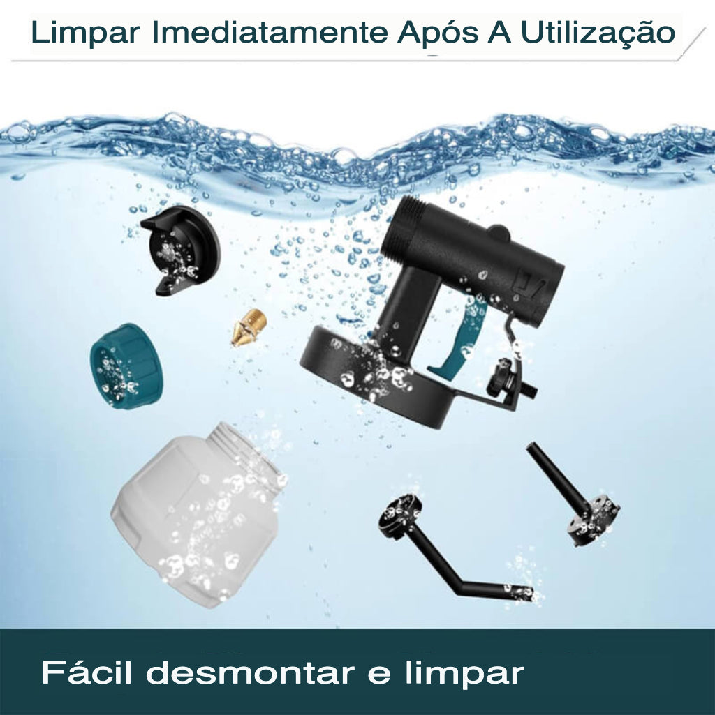 Pistola de Pintura de Alta Pressão Sem Fios – Desempenho Profissional a Um Preço Acessível