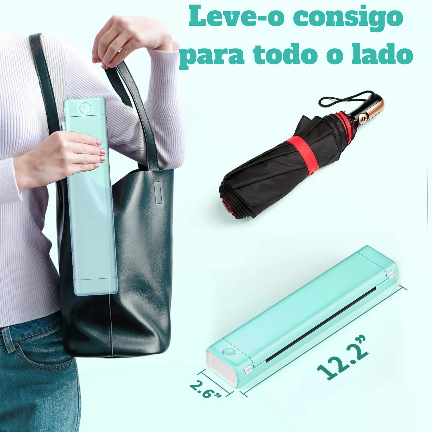 impressora térmica portátil sem âncora