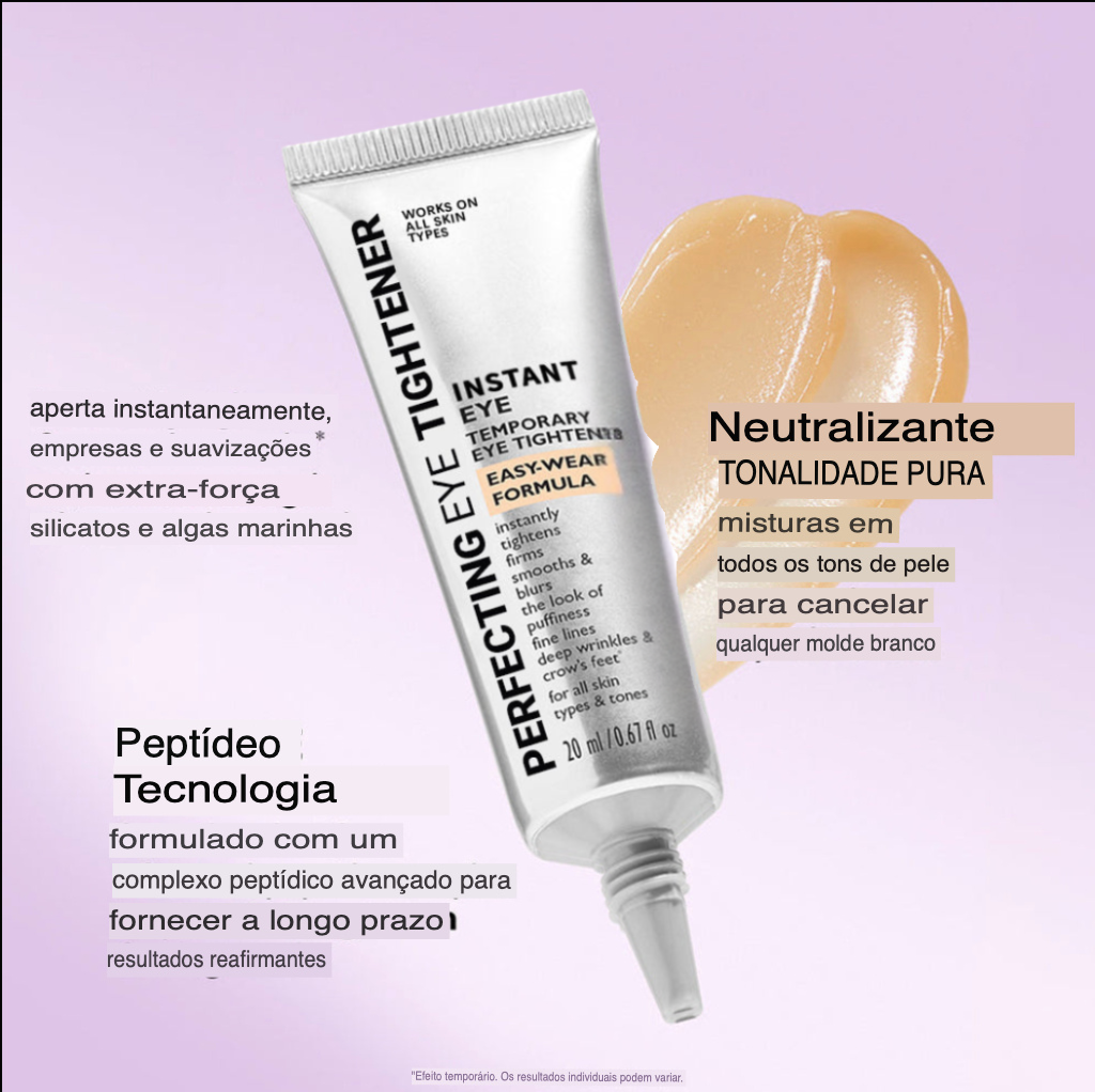 Creme instantâneo para o contorno dos olhos